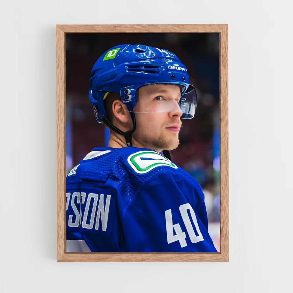 Poster Elias de pettersson – affiche Hockey sur glace (vue 4)